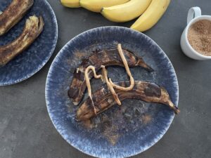 Recept na karamelizovaný banán v horkovzdušné fritéze