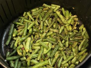 Recept na Zelené fazolky v horkovzdušné fritéze