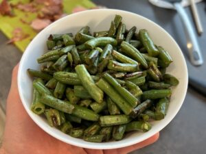 Recept na Zelené fazolky neboli Fazolové lusky v horkovzdušné fritéze