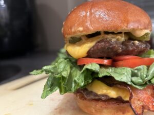Recept na Smash burger v horkovzdušné fritéze