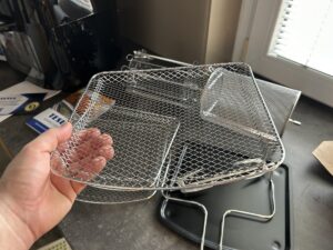 dvířková horkovzdušná fritéza
