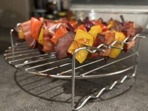 Rošt na špízy do horkovzdušné fritézy