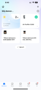 WiFi připojení a vzdálené ovládání přes aplikaci