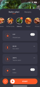 Horkovzdušná fritéza wifi