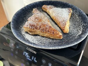 Recept na Jablečné taštičky z listového těsta v horkovzdušné fritéze