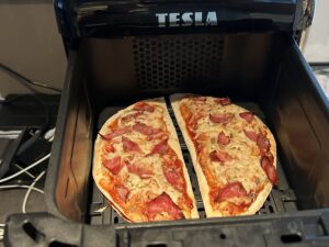 pizza v horkovzdušné fritéze