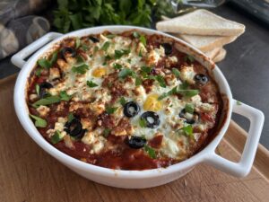 Recept: Shakshuka v horkovzdušné fritéze
