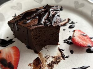 Recept na Čokoládový cheesecake v horkovzdušné fritéze (ze 3 ingrediencí)
