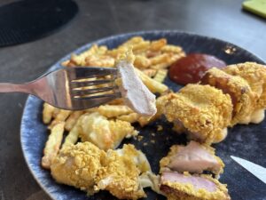 Recept na Sýrové špízy s kuřecím masem v horkovzdušné fritéze