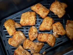 Recept na Lososové kousky v horkovzdušné fritéze