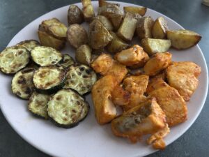 Grilovaná cuketa v horkovzdušné fritéze