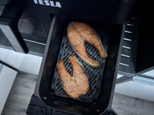 Steaky / podkovy z lososa recept v horkovzdušné fritéze