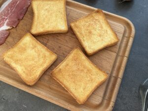 Recept na topinky toustového chleba v horkovzdušné fritéze