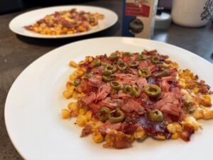 Recept na Kukuřičnou pizzu v horkovzdušné fritéze