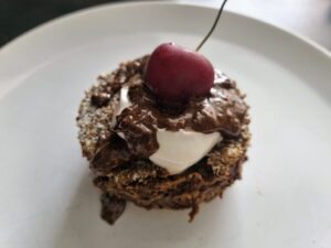 hrníčkový dort mugcake v horkovzdušné fritéze
