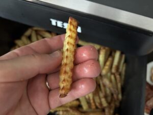 hranolky v horkovzdušné fritéze recept