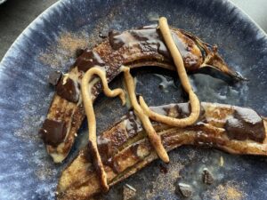 karamelizovaný banán v horkovzdušné fritéze recept