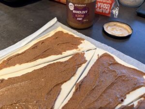 Recept na Mandlové croissanty v horkovzdušné fritéze