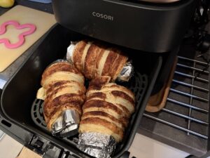 jak dlouho a na jakou teplotu péct trdelník v horkovzdušné fritéze?