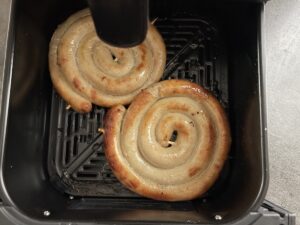 vinná klobása v horkovzdušné fritéze