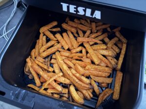 batátové hranolky v horkovzdušné fritéze