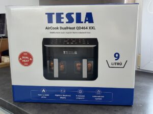 Co obsahuje balení? – Recenze TESLA AirCook DualHeat QD464 XXL