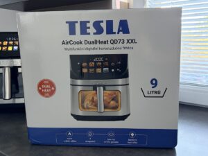 Co obsahuje balení? – Recenze TESLA AirCook DualHeat QD73 XXL