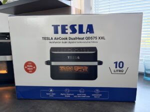 Co obsahuje balení? – Recenze TESLA AirCook DualHeat QD575 XXL