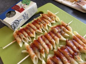 pasta špízy recept