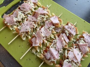 těstovinové špízy recept