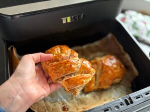 jablečný závin v horkovzdušné fritéze