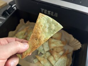 tortilla chipsy horkovzdušná fritéza