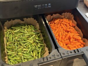 Mražená zelenina v horkovzdušné fritéze