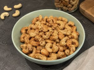 Recept na Kešu ořechy pražené v horkovzdušné fritéze