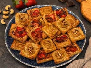 Recept na Sladké jednohubky z listového těsta v horkovzdušné fritéze